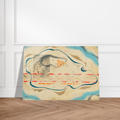 Cosmic Map - 1930 - Bruno Munari Acrylic Print - 70x100 cm / 28x40″ inches