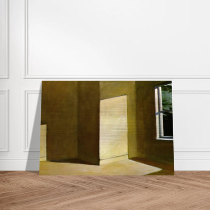 Sun in an Empty Room - Edward Hopper Brushed Aluminum Print - 70x100 cm / 28x40 inches | Edward Hopper Aluminum Print | Edward Hopper Prints