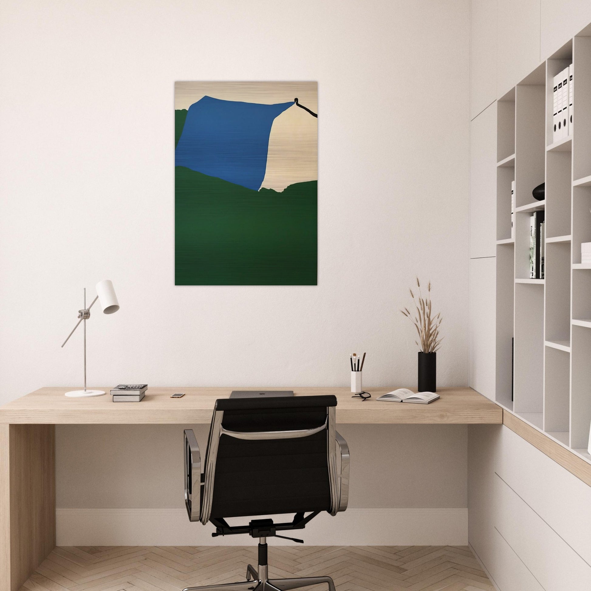 Camping II - 1970 - Raoul De Keyser Brushed Aluminum Print - 70x100 cm / 28x40 inches | Raoul De Keyser Aluminum Print | Raoul De Keyser Prints