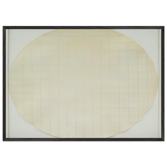 Eagle Turquoise 7H4 - Robert Ryman 70x100 cm / 28x40 inches Framed Art Print – Black Wooden Frame