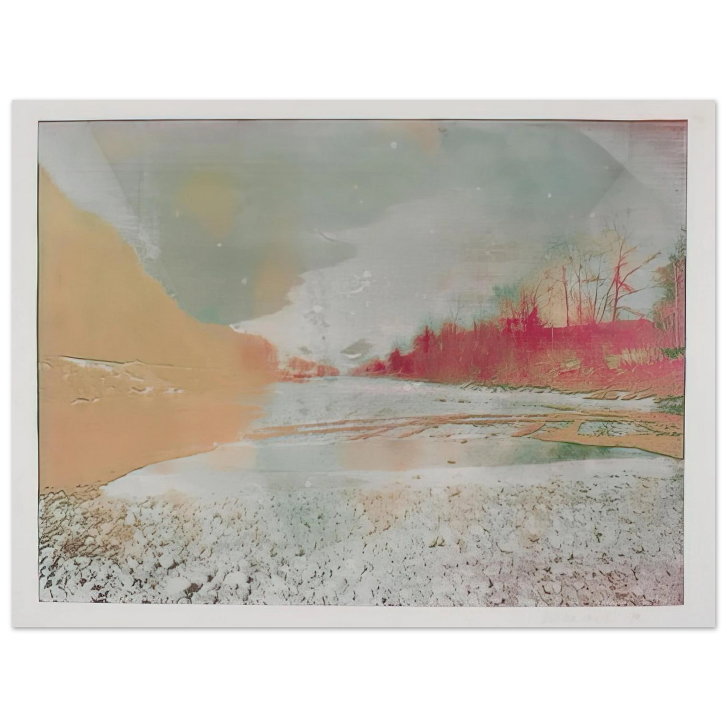 Dieter Roth - View of the Emme - 1971  75x100 cm / 30x40inches Fine Art Poster