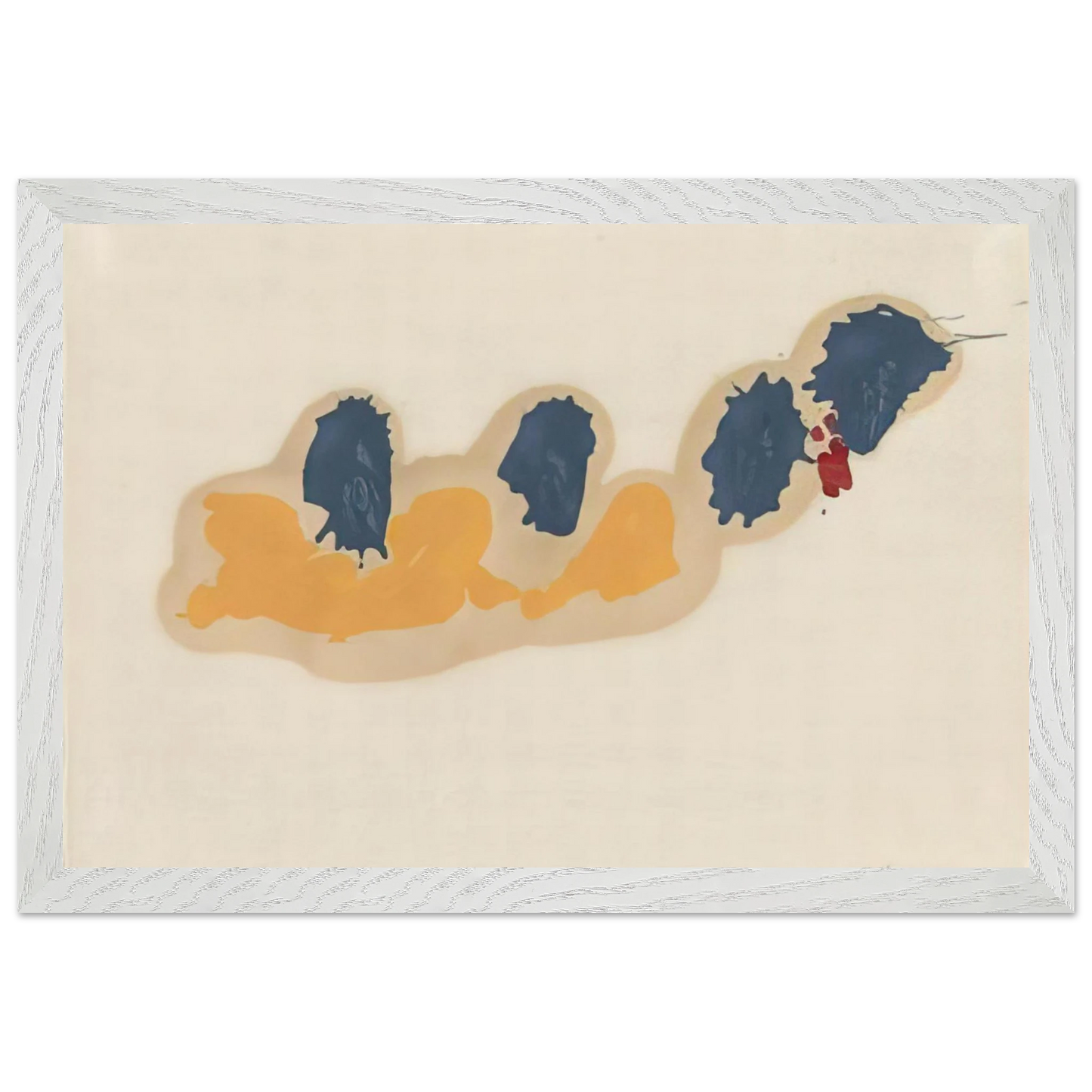 Helen Frankenthaler - April IV - 1960 Wall art - A1 (59.4 x 84.1  cm) - Premium Wooden Framed Poster With Fine Art Paper-canvas - Wood frame