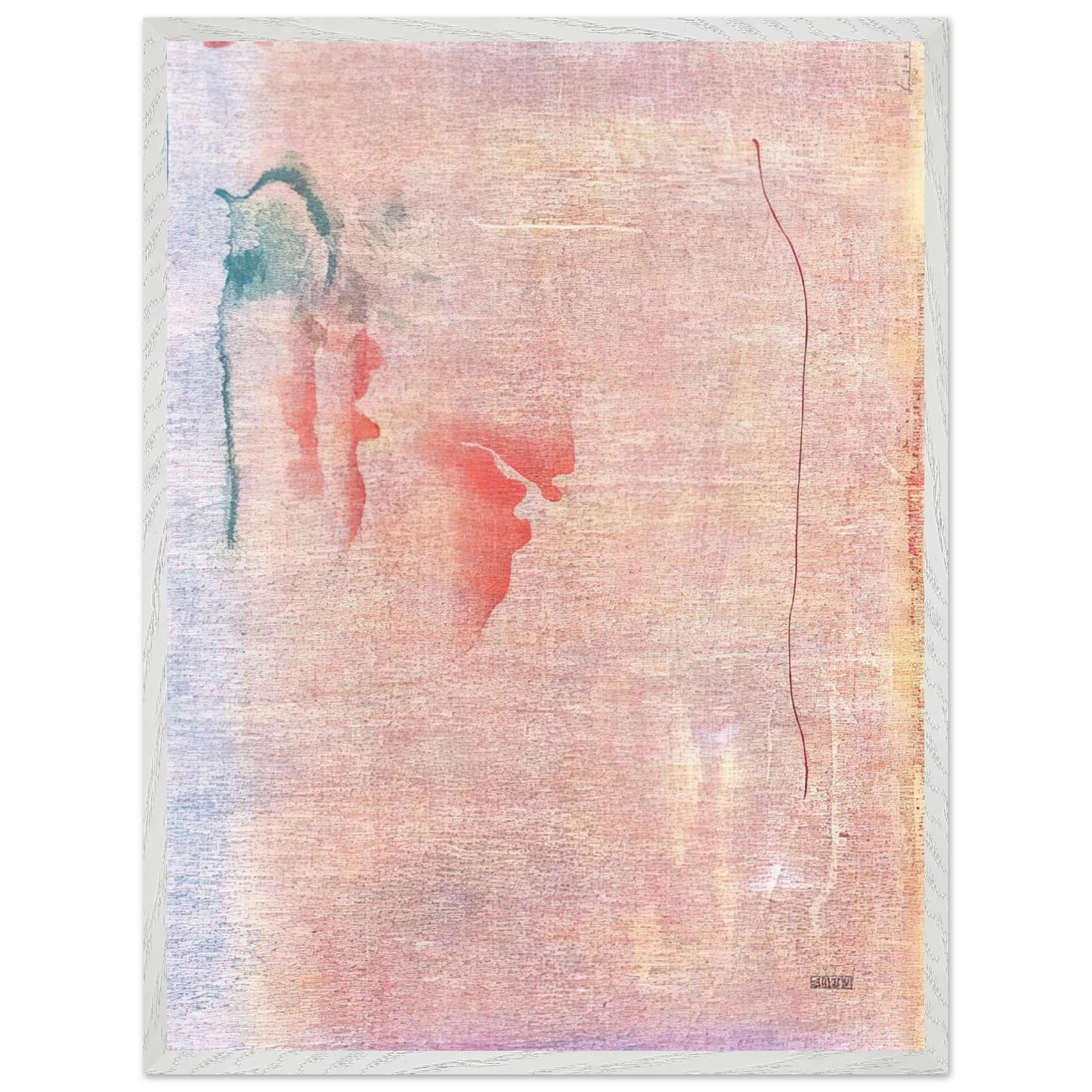 Helen Frankenthaler - Cedar Hill - 1983 Wall art - 60x80 cm / 24x32 inches - Premium Wooden Framed Poster With Fine Art Paper-canvas - White frame
