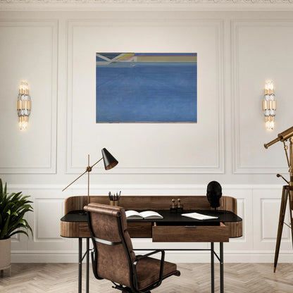 Ocean Park #129 - Richard Diebenkorn Brushed Aluminum Print - 70x100 cm / 28x40 inches | Richard Diebenkorn Aluminum Print | Richard Diebenkorn Prints