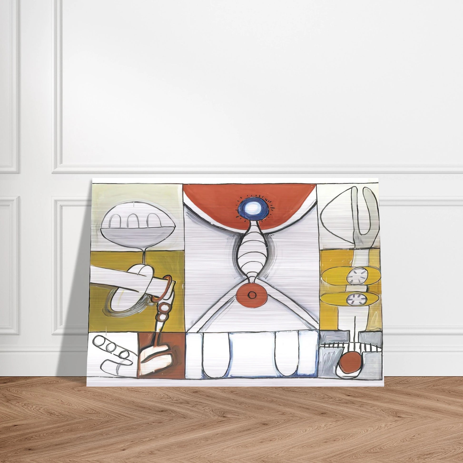 UNTITLED 1965 2 - Eva Hesse Brushed Aluminum Print - 70x100 cm / 28x40 inches | Eva Hesse Aluminum Print | Eva Hesse Prints