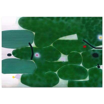 THE GREEN EARTH 1980 - Victor Pasmore Brushed Aluminum Print - 70x100 cm / 28x40 inches | Victor Pasmore Aluminum Print | Victor Pasmore Prints