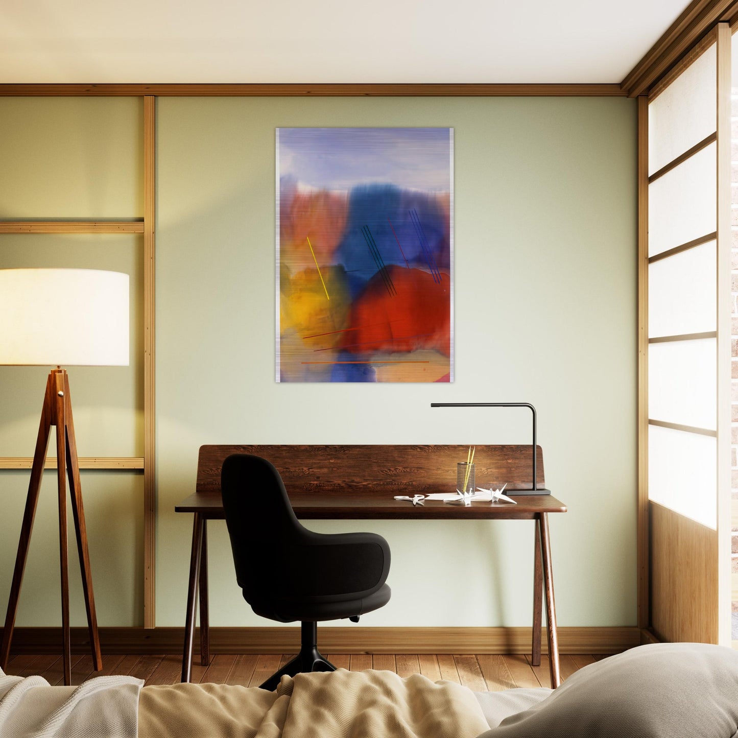Free Spirit - 1991 - Ronnie Landfield Brushed Aluminum Print - 70x100 cm / 28x40 inches | Ronnie Landfield Aluminum Print | Ronnie Landfield Prints