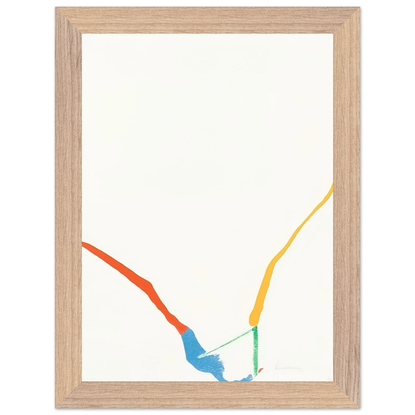 Helen Frankenthaler - What Red Lines Can Do - 1970 Wall art - 60x80 cm / 24x32 inches - Fine Art Poster-canvas - -