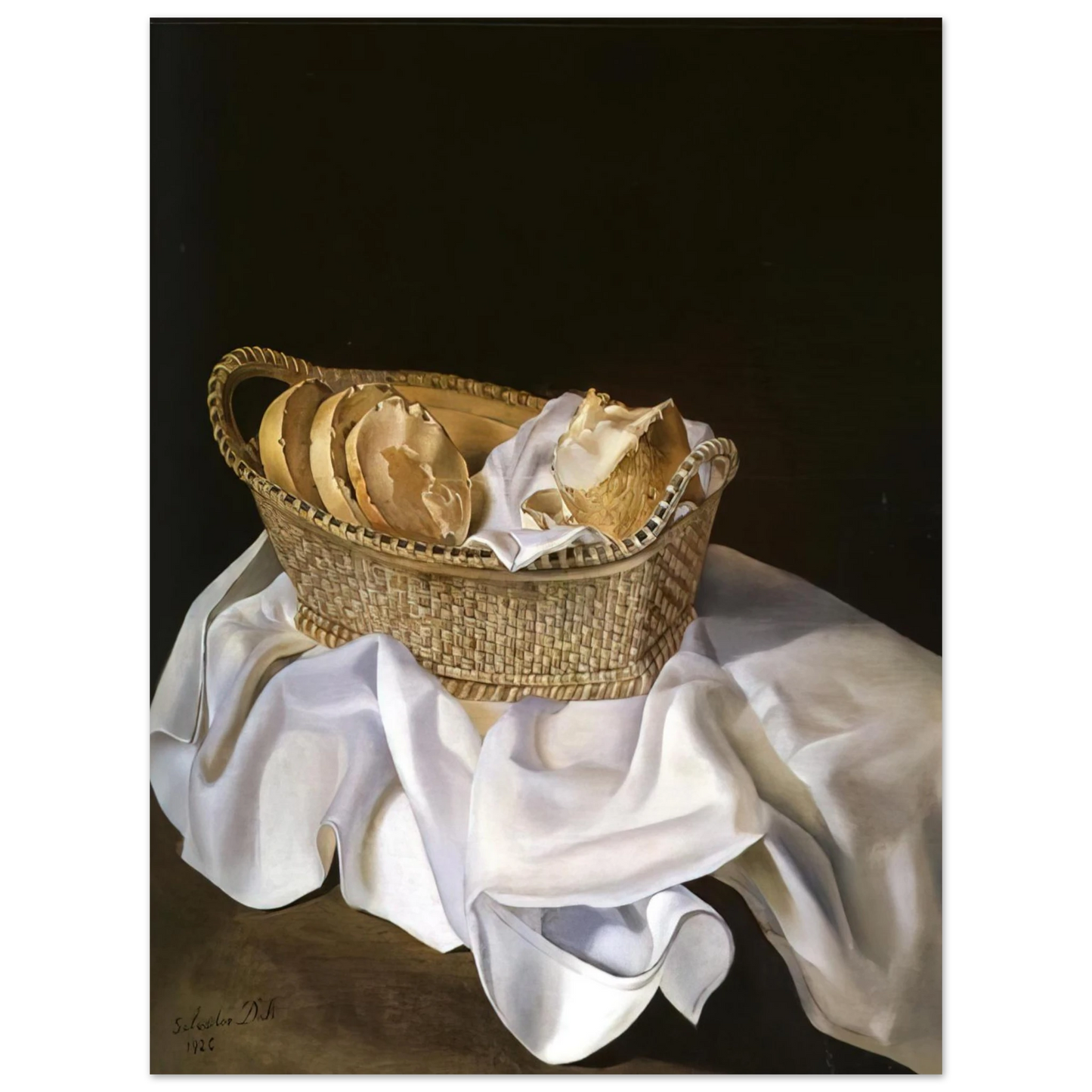 Salvador Dali - THE BASKET OF BREAD  75x100 cm / 30x40inches Fine Art Poster