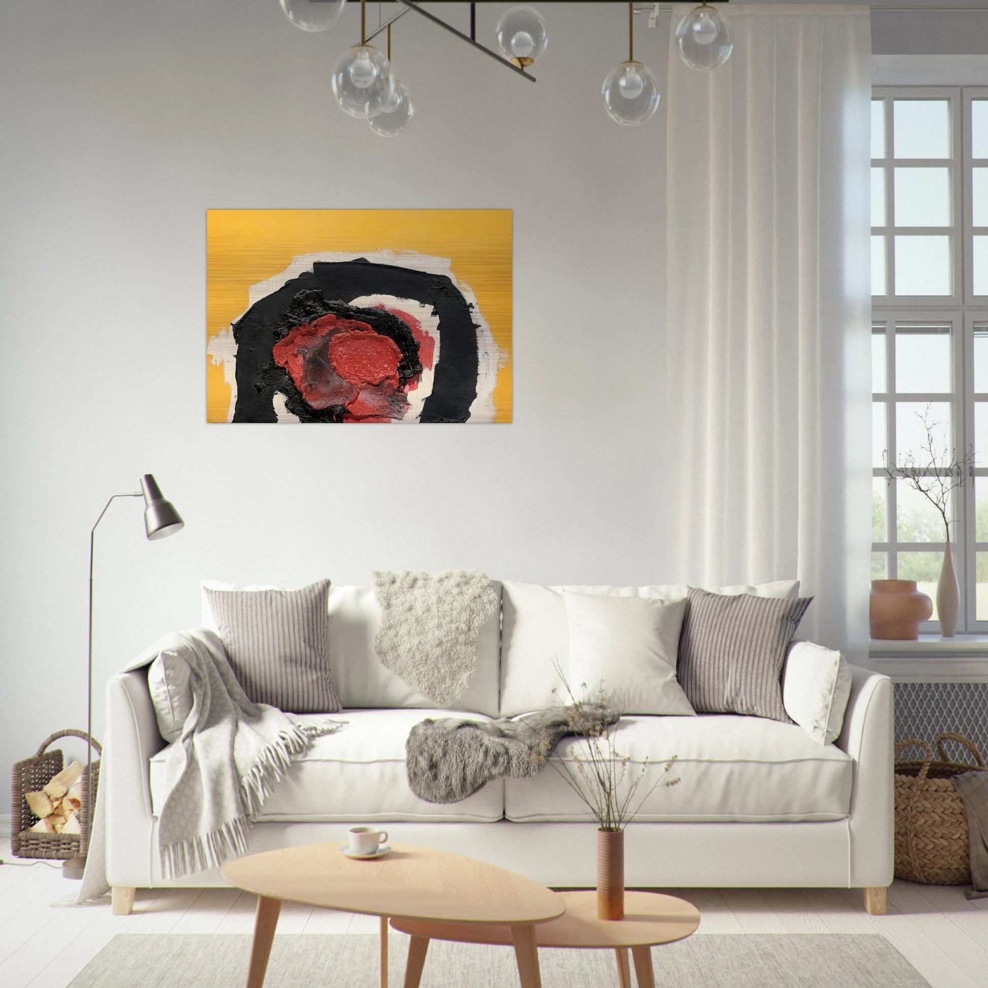 UNTITLED 1964 - Luis Feito Brushed Aluminum Print - 70x100 cm / 28x40 inches | Luis Feito Aluminum Print | Luis Feito Prints