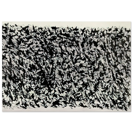Composition - Tachisme - Henri Michaux Brushed Aluminum Print - 70x100 cm / 28x40 inches | Henri Michaux Aluminum Print | Henri Michaux Prints