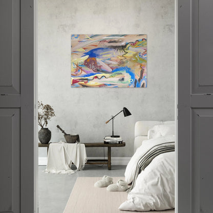 SINFONIE XIII 1913 - Rudolf Bauer Brushed Aluminum Print - 70x100 cm / 28x40 inches | Rudolf Bauer Aluminum Print | Rudolf Bauer Prints