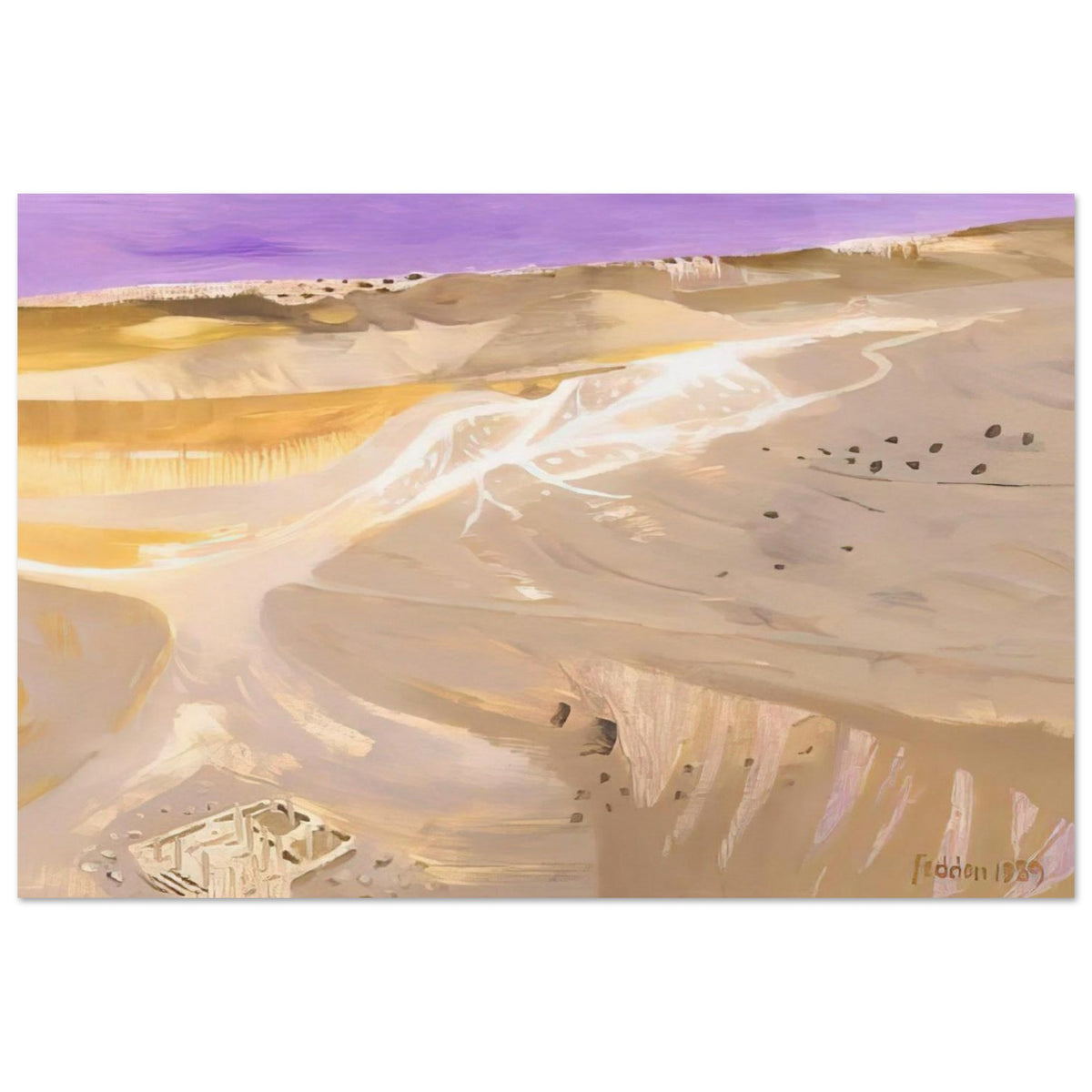 Desert - 1989 - Mary Fedden Art Prints - 100x150 cm / 40x60″ inches | Mary Fedden Poster | Mary Fedden Prints