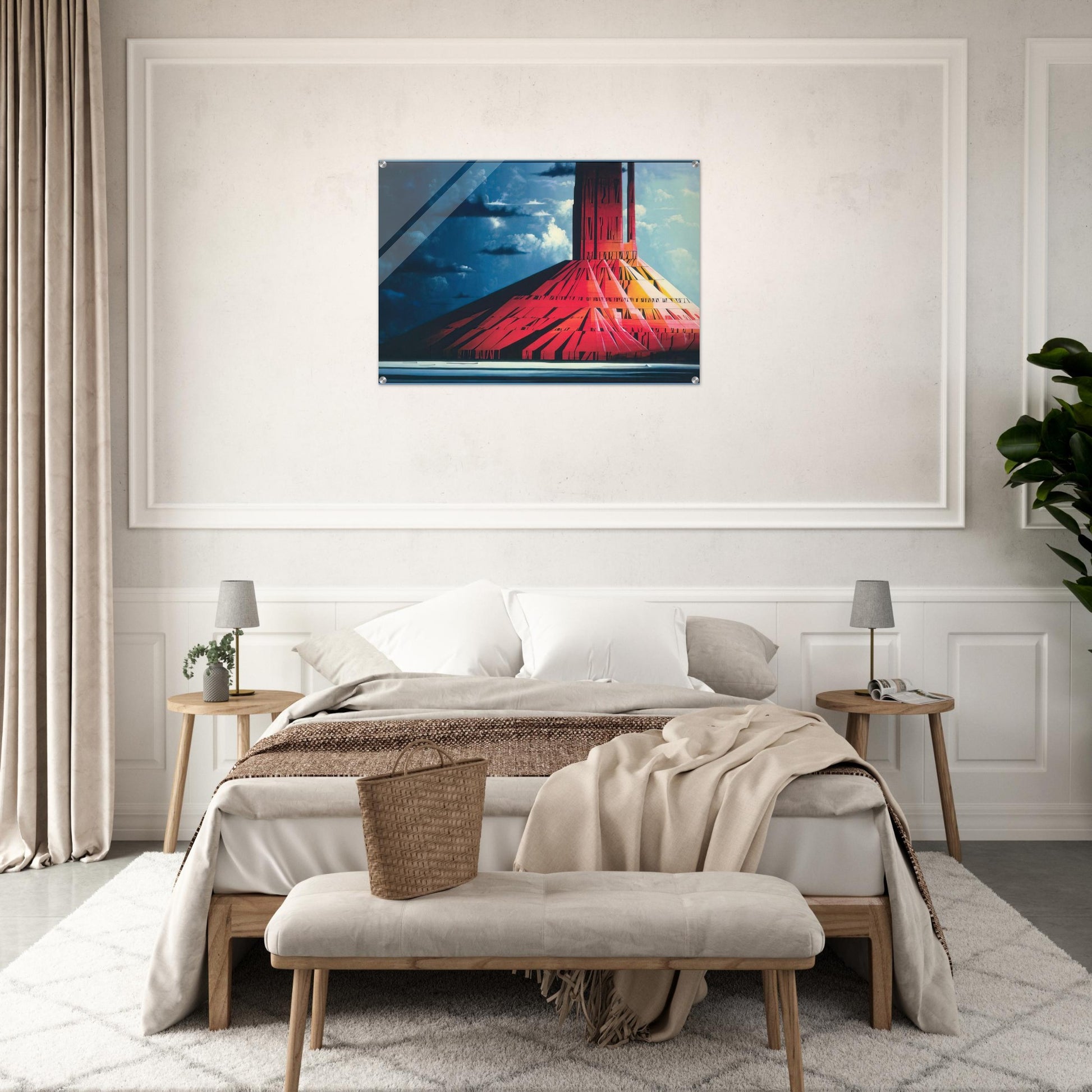 Indian Lands - Eyvind Earle Acrylic Print - 70x100 cm / 28x40″ inches