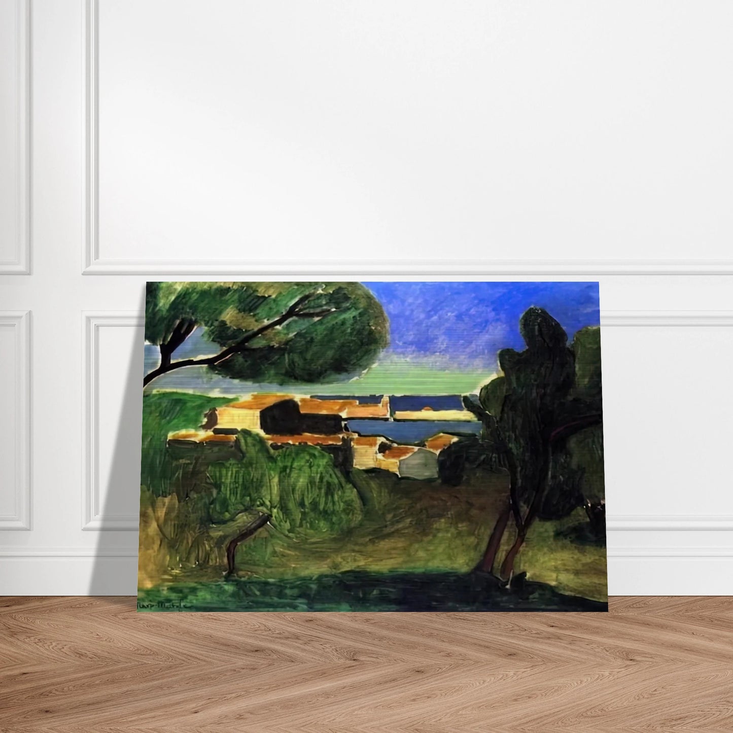 LANDSCAPE AT COLLIOURE III 1907 - Henri Matisse Brushed Aluminum Print - 70x100 cm / 28x40 inches | Henri Matisse Aluminum Print | Henri Matisse Prints