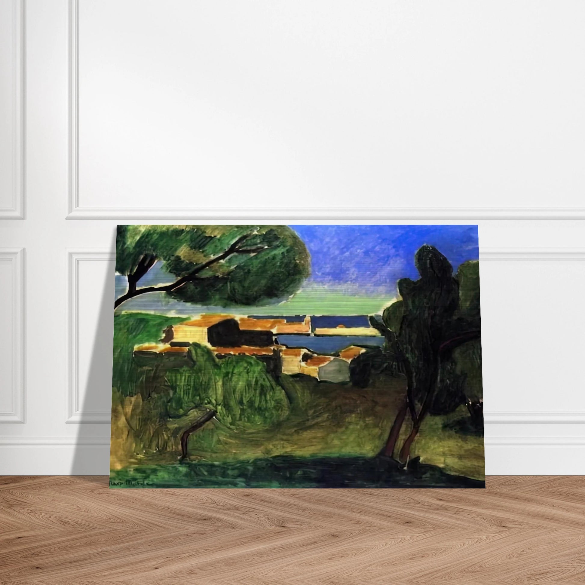 LANDSCAPE AT COLLIOURE III 1907 - Henri Matisse Brushed Aluminum Print - 70x100 cm / 28x40 inches | Henri Matisse Aluminum Print | Henri Matisse Prints