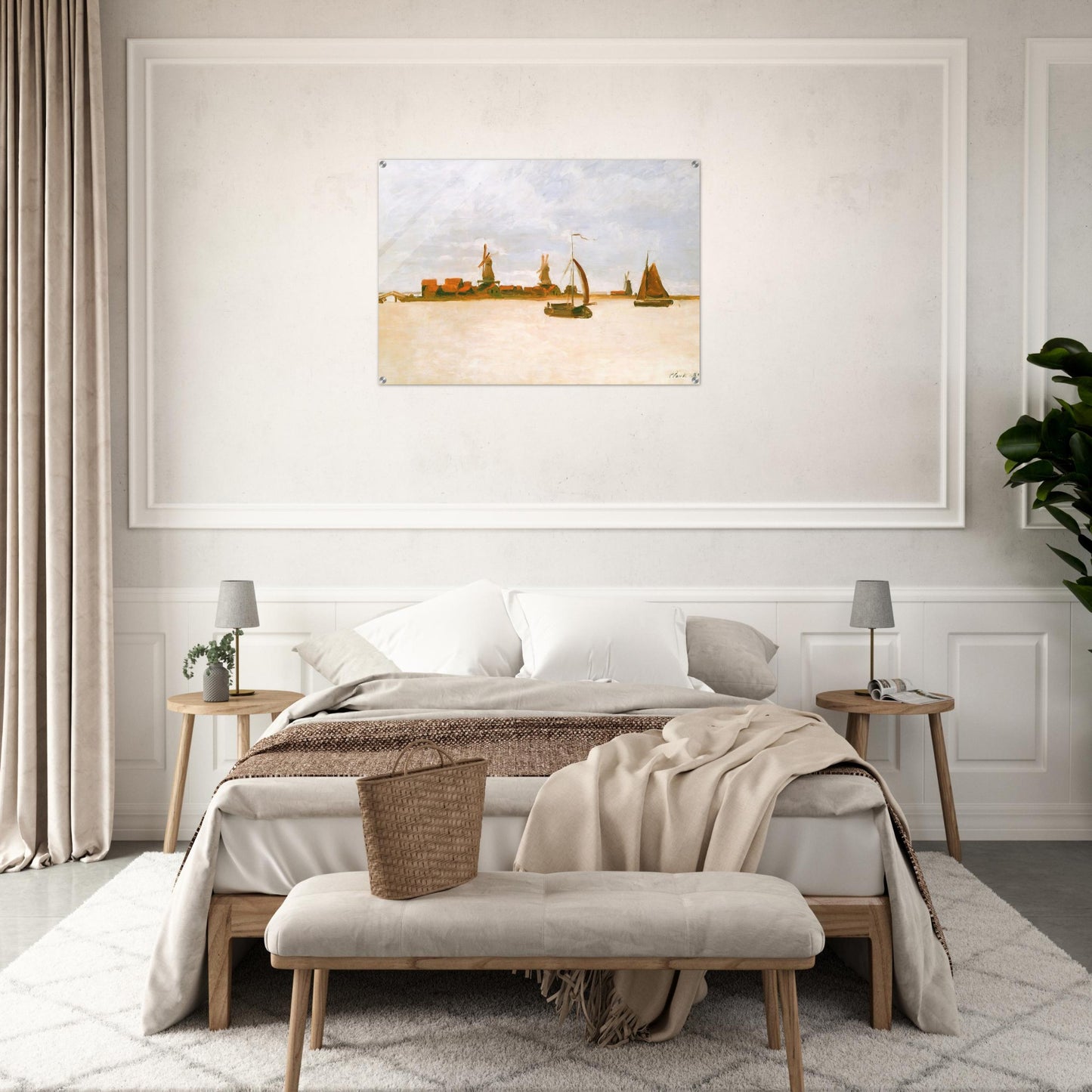 The Voorzaan - claude monet Acrylic Print - 70x100 cm / 28x40″ inches | claude monet Wall Art | claude monet Prints