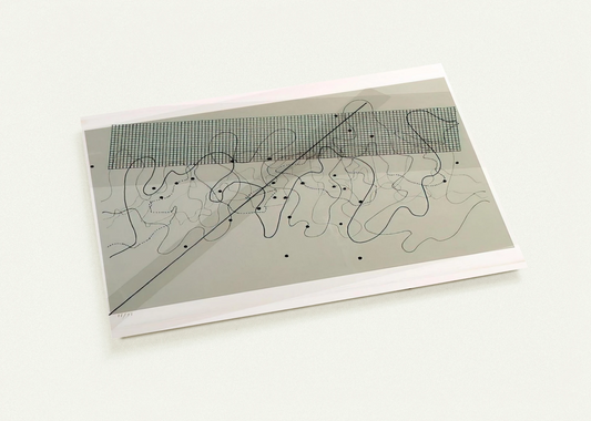 Fontana Mix Light Grey - 1981 By John Cage Pack of 10 Post Cards | John Cage Post Cards | A6 (10.5 x 14.8 cm) - 4.1 x 5.8 inches