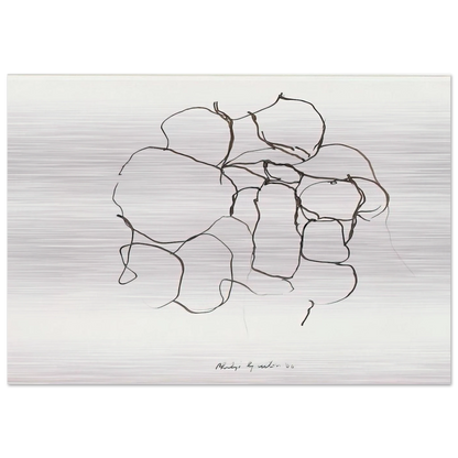 UNTITLED 5 - Philip Guston Brushed Aluminum Print - 70x100 cm / 28x40 inches | Philip Guston Aluminum Print | Philip Guston Prints