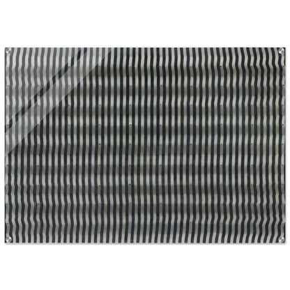 Untitled Striped Surface - 1961 - Enrico Castellani Acrylic Print - 70x100 cm / 28x40″ inches