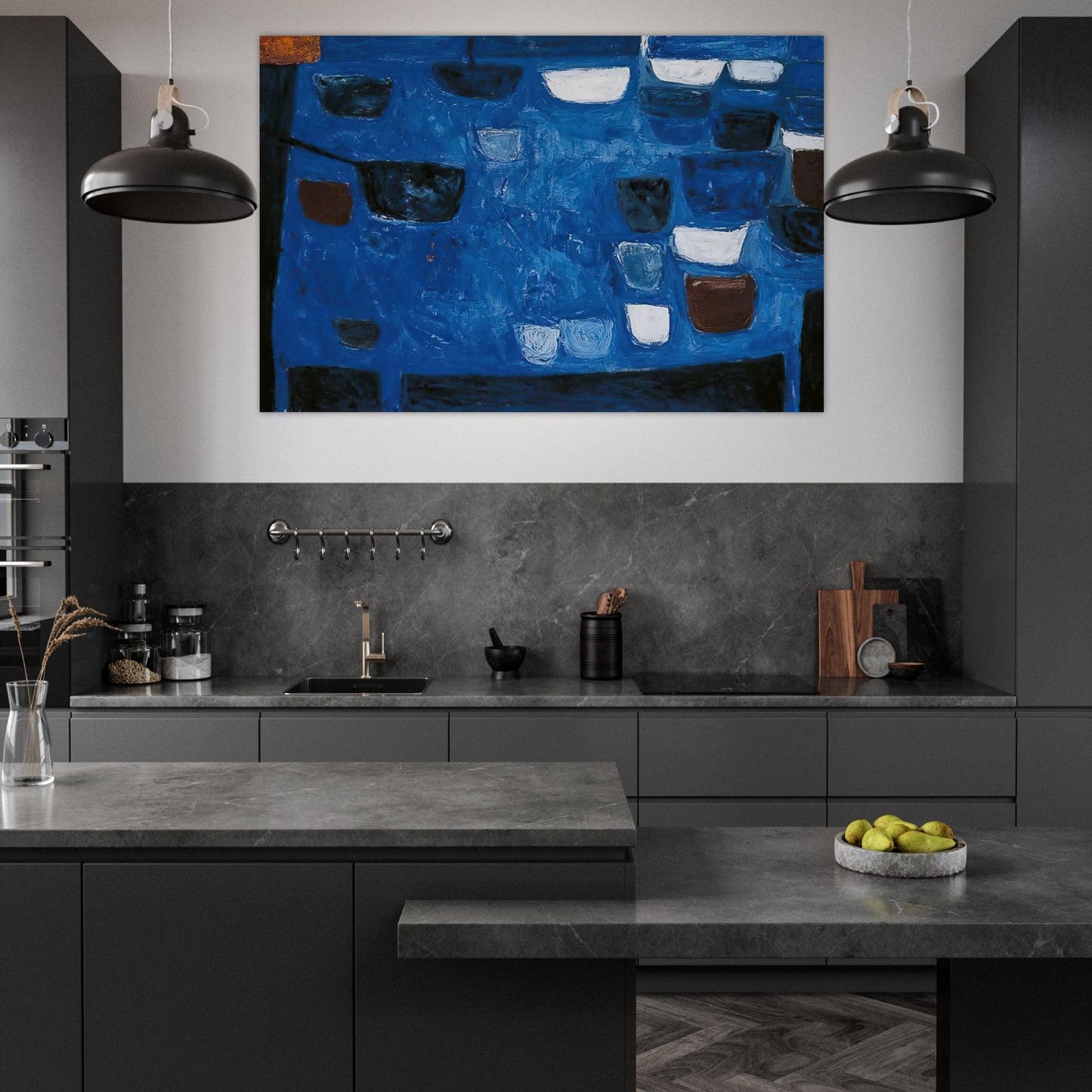 Blue Still Life - 1957 - William Scott Art Prints - 100x150 cm / 40x60″ inches | William Scott Poster | William Scott Prints