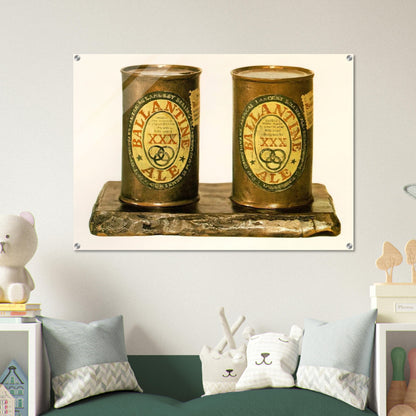 ALE CANS 1964 - Jasper Johns Acrylic Print - 70x100 cm / 28x40″ inches