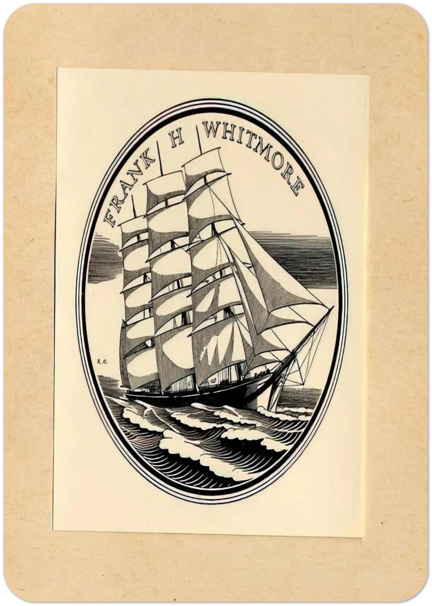 Illustration to Frank H. Whitmore By Rockwell Kent Pack of 10 Post Cards | Rockwell Kent Post Cards | A6 (10.5 x 14.8 cm) - 4.1 x 5.8 inches