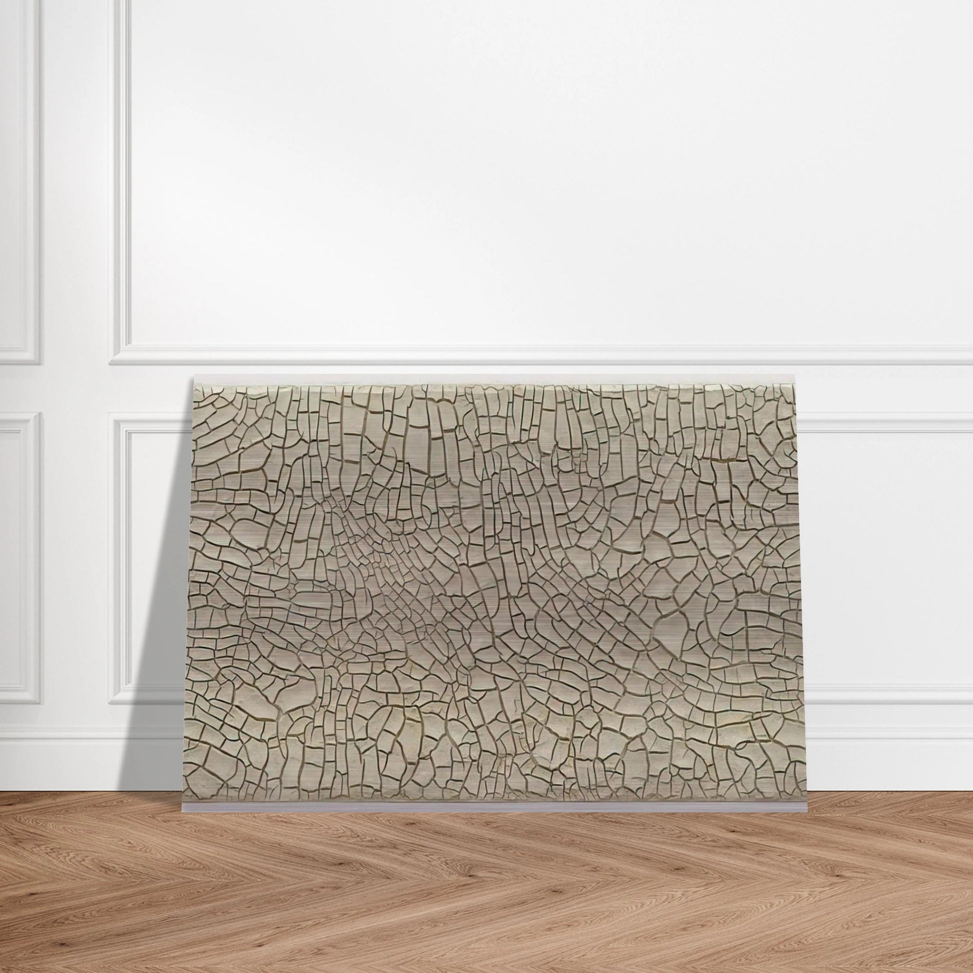 Cretto Grande Bianco - 1982 - Alberto Burri Brushed Aluminum Print - 70x100 cm / 28x40 inches | Alberto Burri Aluminum Print | Alberto Burri Prints