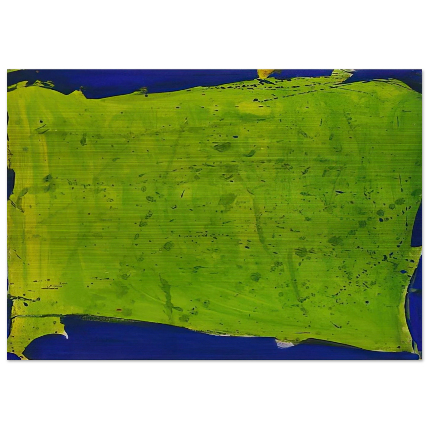 Untitled  Blue-Green  - Sam Francis Brushed Aluminum Print - 70x100 cm / 28x40 inches | Sam Francis Aluminum Print | Sam Francis Prints