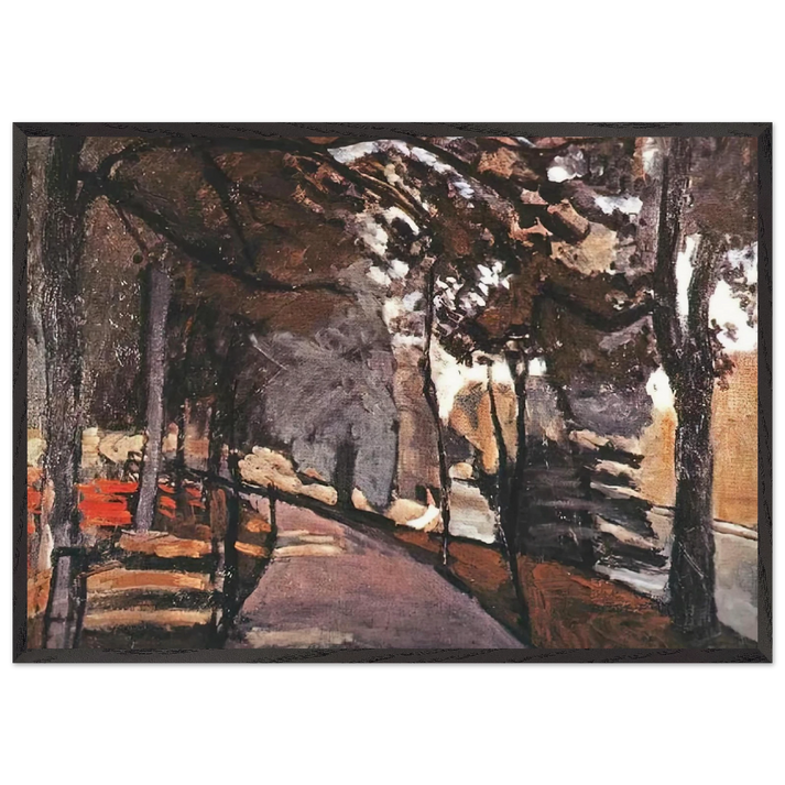 THE PATH IN THE BOIS DE BOULOGNE 1903 - Henri Matisse 70x100 cm / 28x40 inches Framed Art Print – Black Wooden Frame