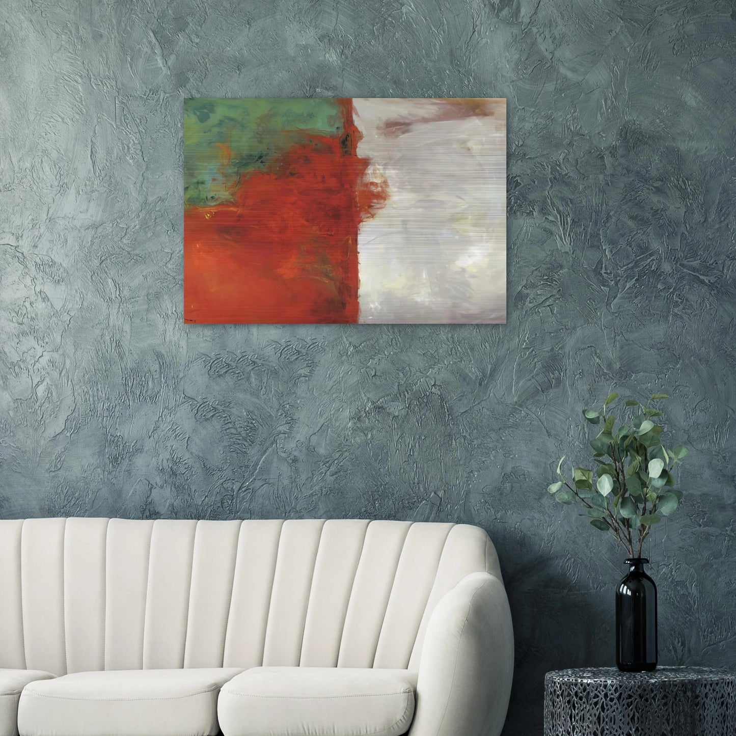 Divide - 1958 - Theodoros Stamos Brushed Aluminum Print - 70x100 cm / 28x40 inches | Theodoros Stamos Aluminum Print | Theodoros Stamos Prints