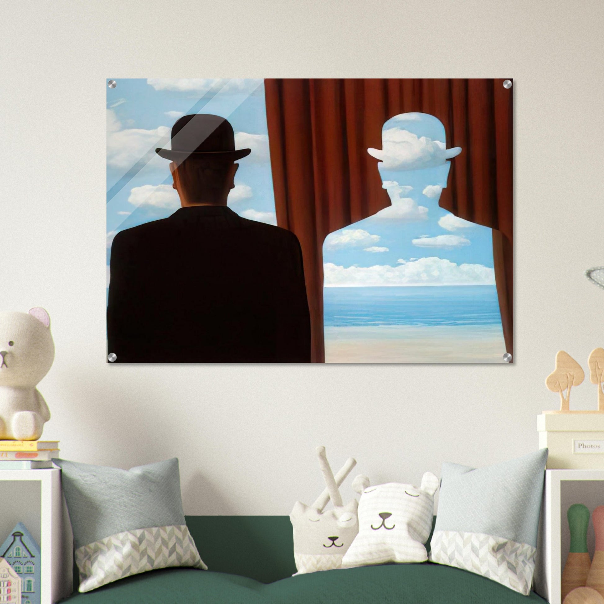 DECALCOMANIA 1966 - Rene Magritte Acrylic Print - 70x100 cm / 28x40″ inches | Rene Magritte Wall Art | Rene Magritte Prints