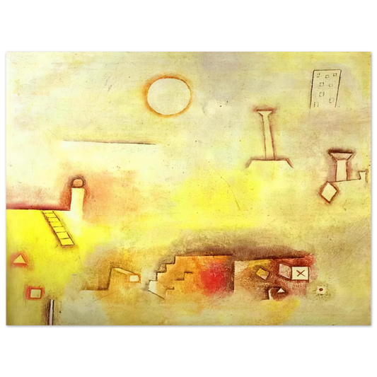Paul Klee - RECONSTRUCTING 1926  75x100 cm / 30x40inches Fine Art Poster