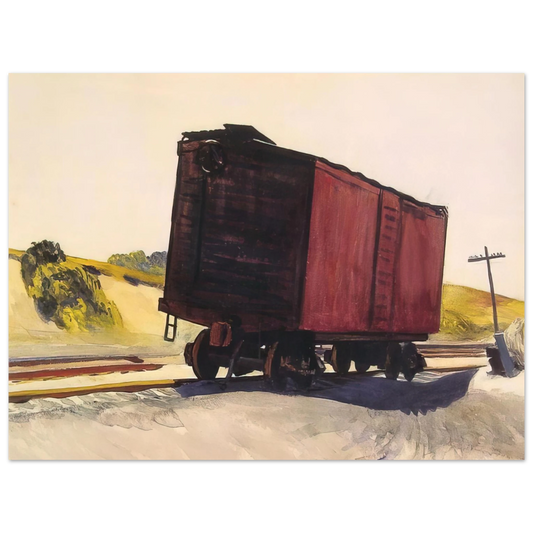 Edward Hopper - Freight Car at Truro Fine Art Poster