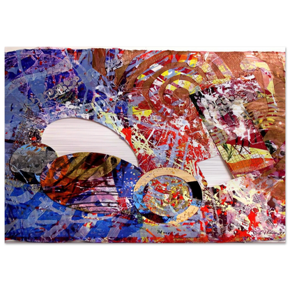 Manet I - Sam Gilliam Brushed Aluminum Print - 70x100 cm / 28x40 inches | Sam Gilliam Aluminum Print | Sam Gilliam Prints