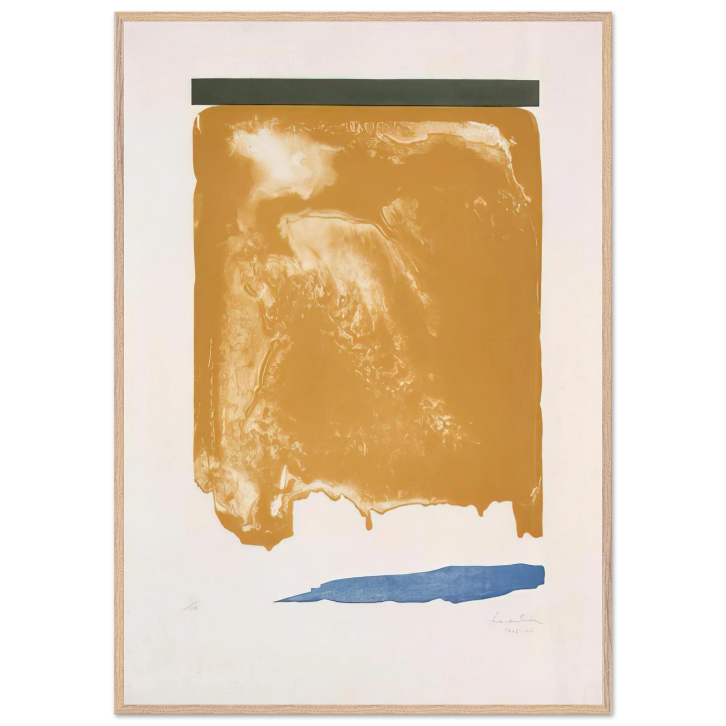 Helen Frankenthaler - Persian Garden - 1966 Wall art - A3 (29.7 x 42  cm) - Premium Wooden Framed Poster With Fine Art Paper-canvas - Wood frame
