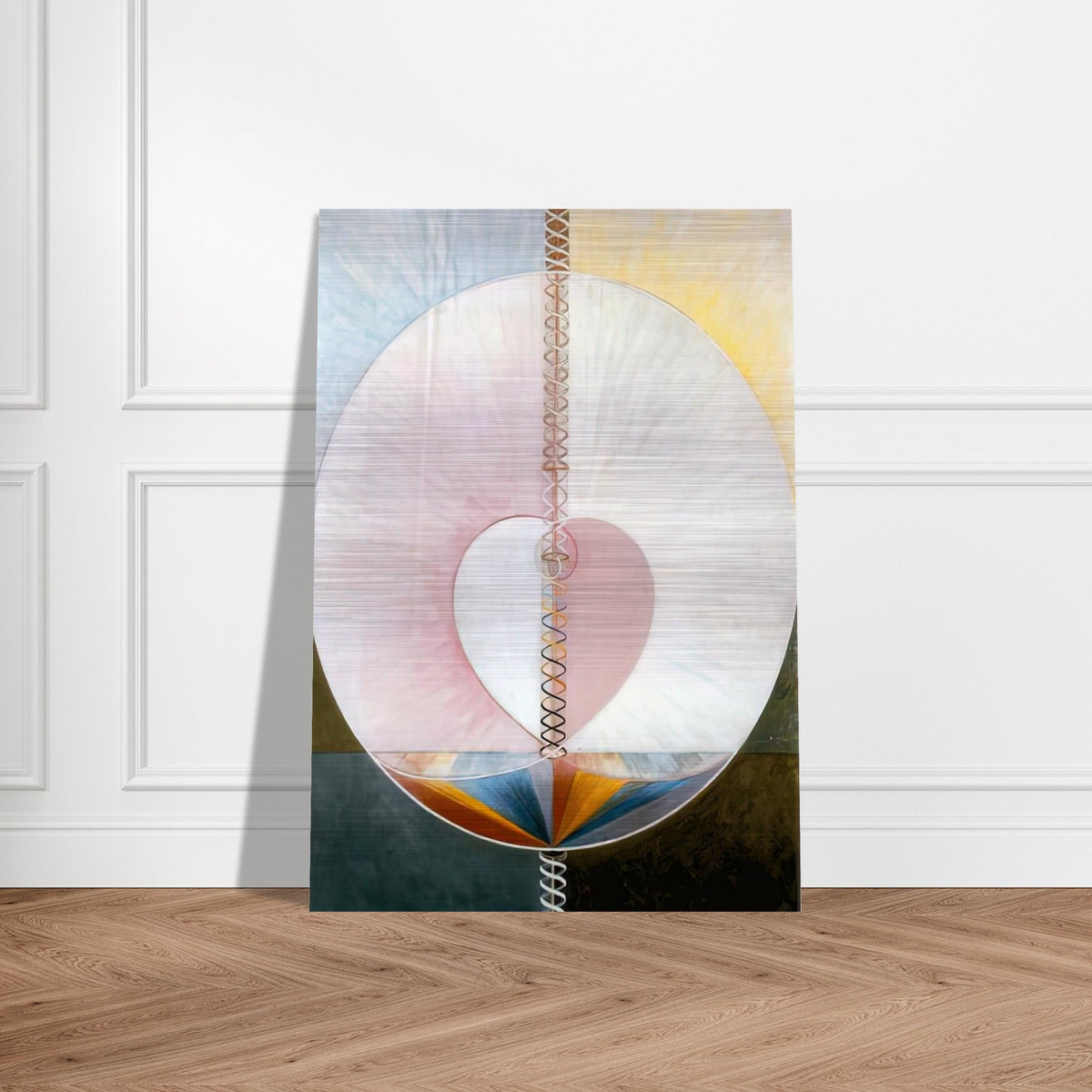 WHAT A HUMAN BEING IS 1910 - Hilma af Klint Brushed Aluminum Print - 70x100 cm / 28x40 inches | Hilma af Klint Aluminum Print | Hilma af Klint Prints