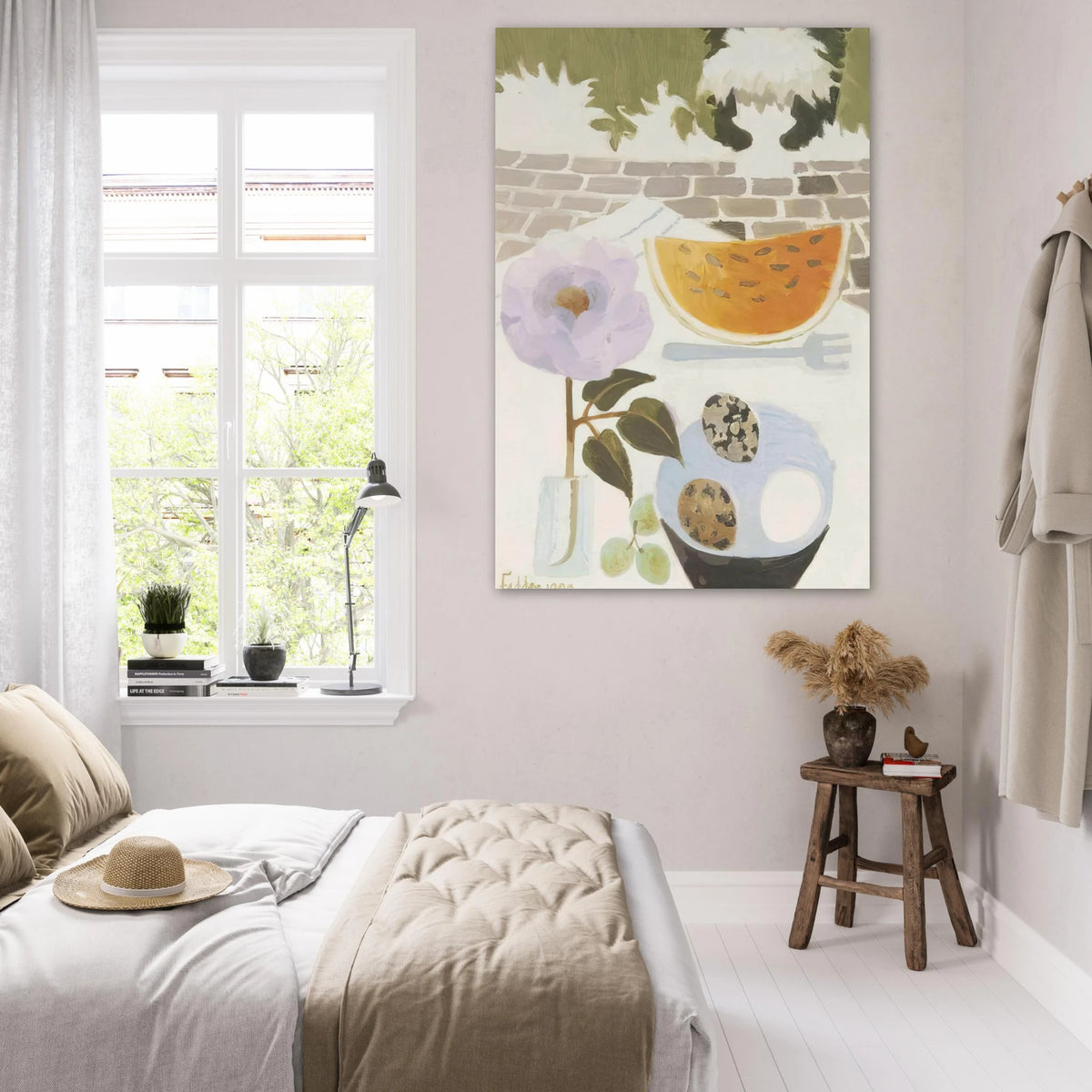 A Slice of Melon - 1990 - Mary Fedden Art Prints - 100x150 cm / 40x60″ inches | Mary Fedden Poster | Mary Fedden Prints