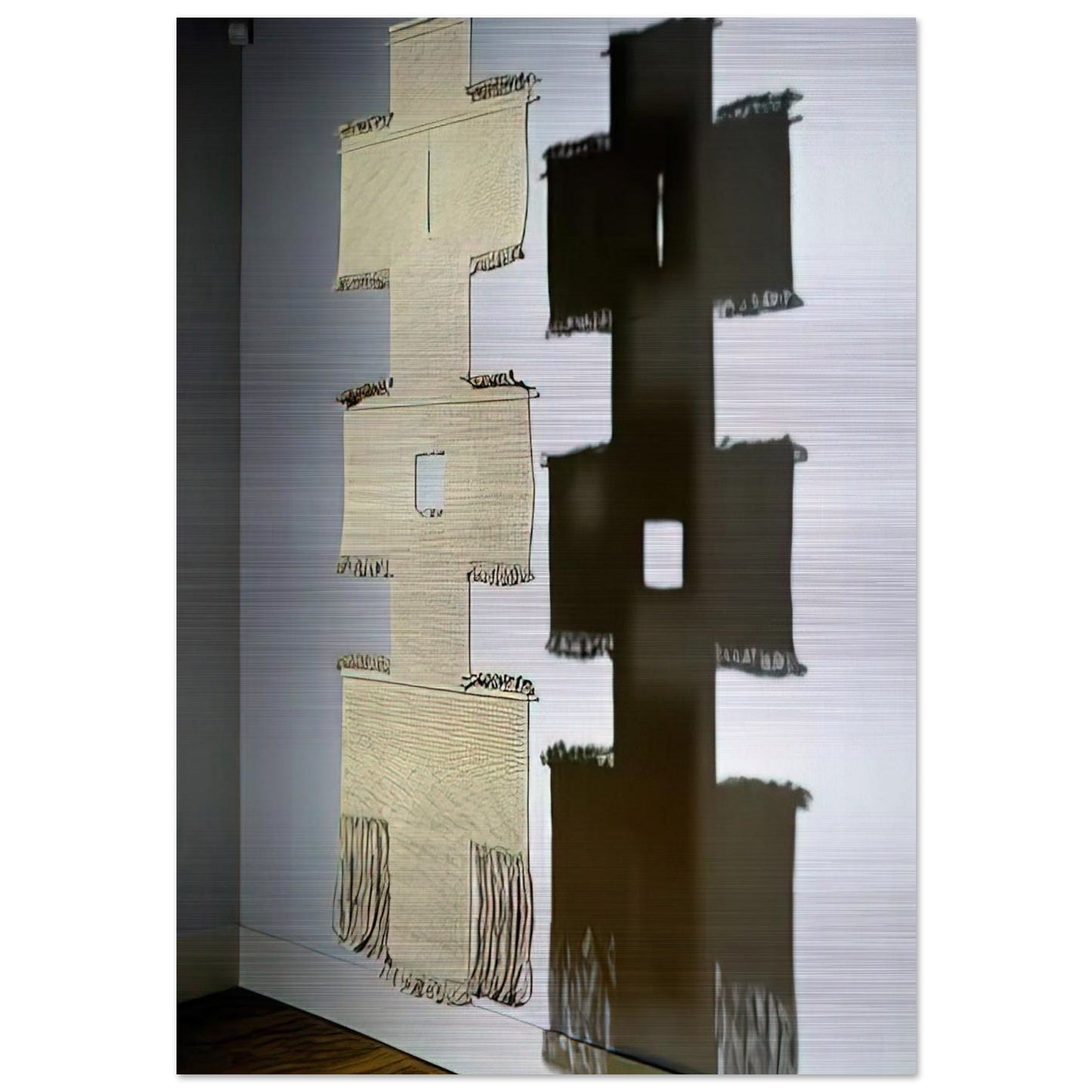 PATH II 1966 - Lenore Tawney Brushed Aluminum Print - 70x100 cm / 28x40 inches | Lenore Tawney Aluminum Print | Lenore Tawney Prints