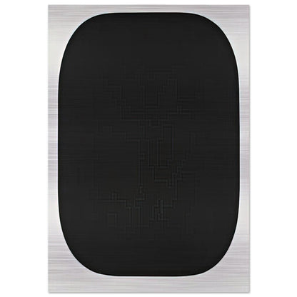 Black Variation IV, from Second Curve series - Ellsworth Kelly Brushed Aluminum Print - 70x100 cm / 28x40 inches | Ellsworth Kelly Aluminum Print | Ellsworth Kelly Prints