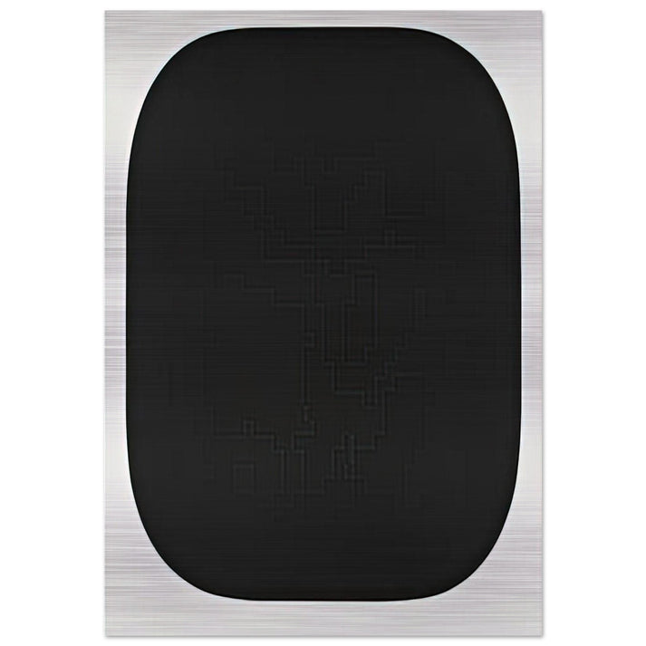 Black Variation IV, from Second Curve series - Ellsworth Kelly Brushed Aluminum Print - 70x100 cm / 28x40 inches | Ellsworth Kelly Aluminum Print | Ellsworth Kelly Prints