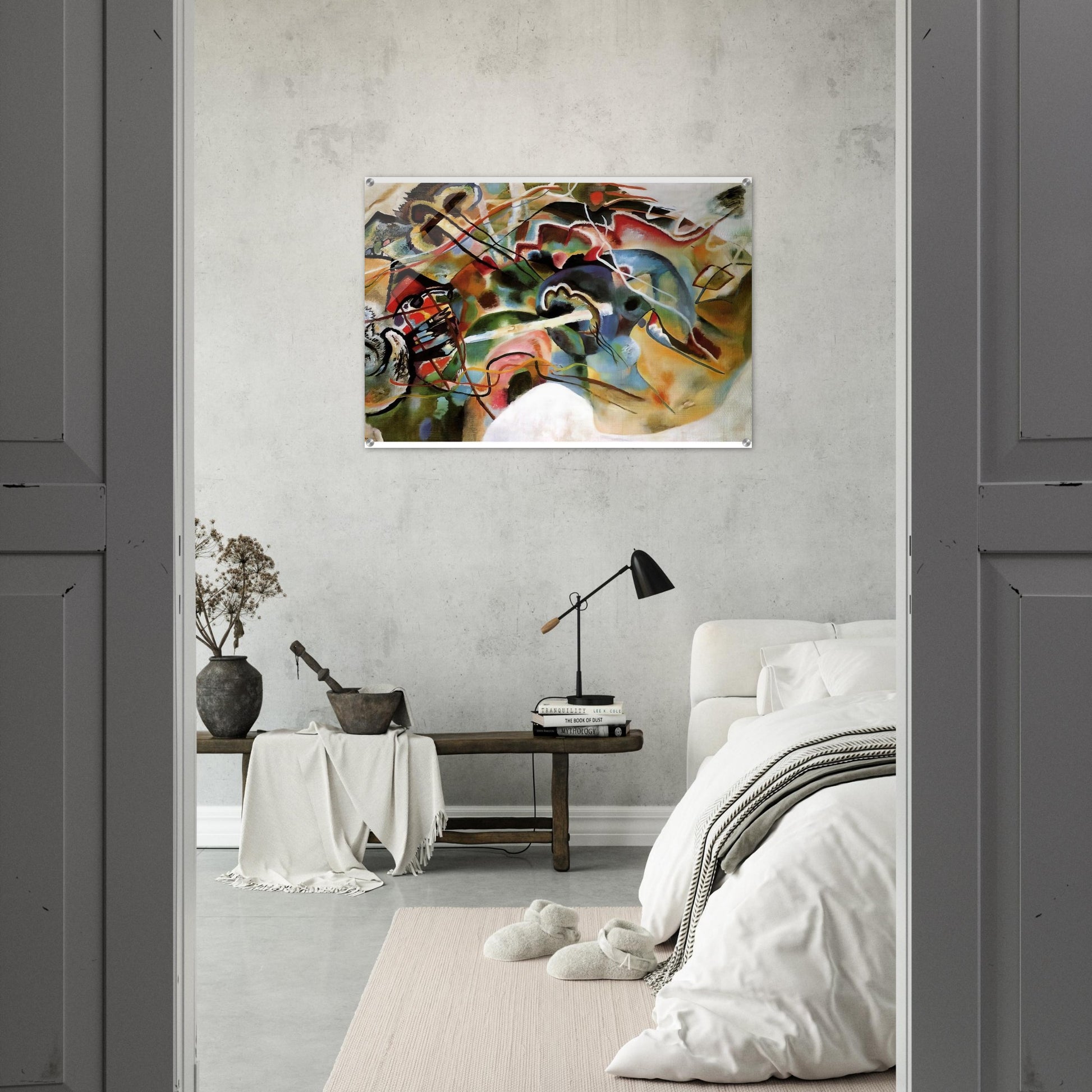 PICTURE WITH A WHITE BORDER 1913 - Wassily Kandinsky Acrylic Print - 70x100 cm / 28x40″ inches