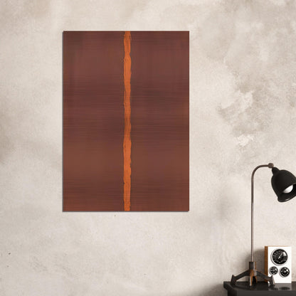 Onement I - Barnett Newman Brushed Aluminum Print - 70x100 cm / 28x40 inches | Barnett Newman Aluminum Print | Barnett Newman Prints