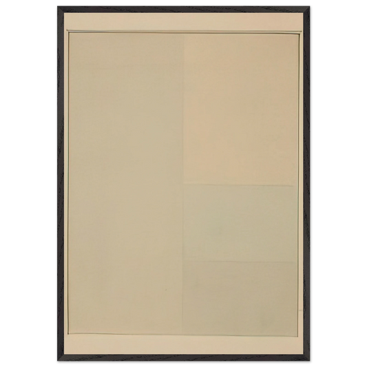 Spazio Luce - 1959 - Antonio Calderara 70x100 cm / 28x40 inches Framed Art Print – Black Wooden Frame