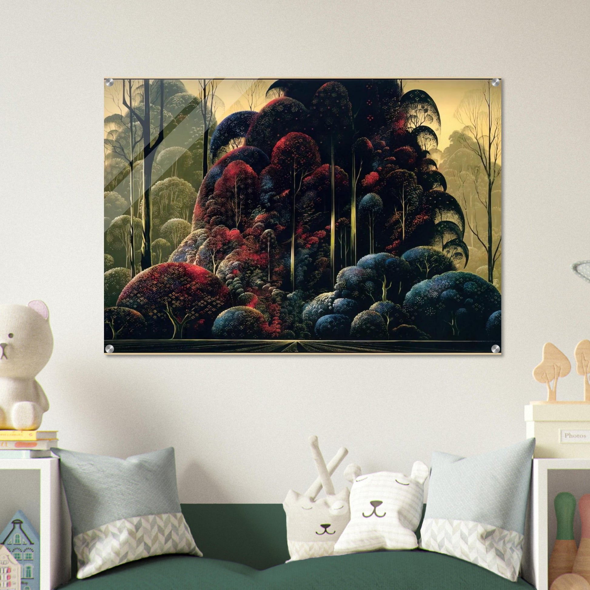 Wind Breaks - Eyvind Earle Acrylic Print - 70x100 cm / 28x40″ inches