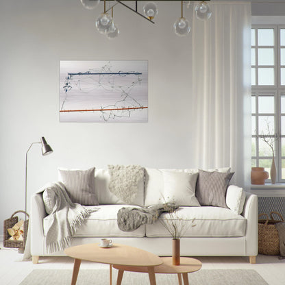 Drawing without Paper 8425 and 8426 - 1984 - Gego Brushed Aluminum Print - 70x100 cm / 28x40 inches | Gego Aluminum Print | Gego Prints