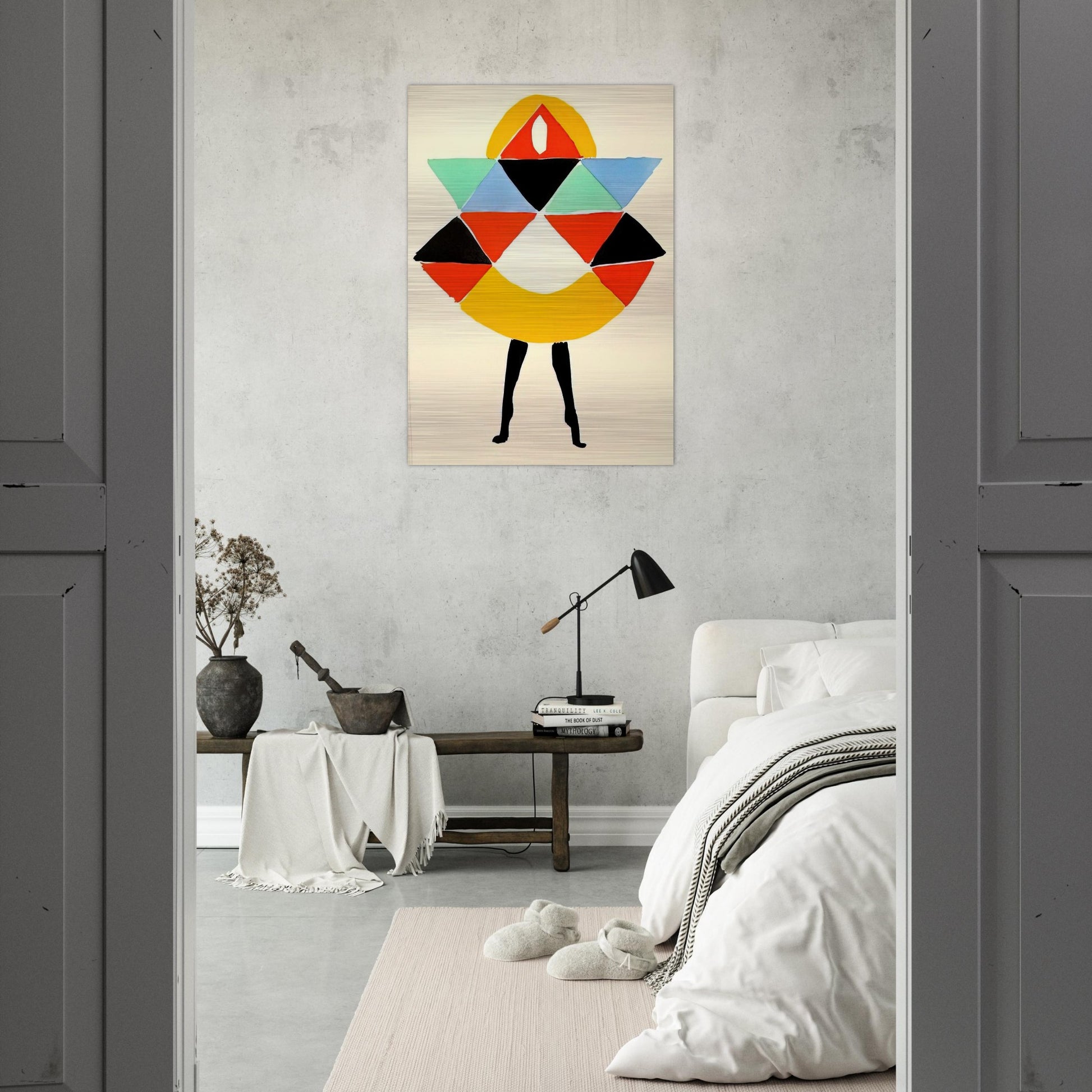 TERK - Sonia Delaunay Brushed Aluminum Print - 70x100 cm / 28x40 inches | Sonia Delaunay Aluminum Print | Sonia Delaunay Prints