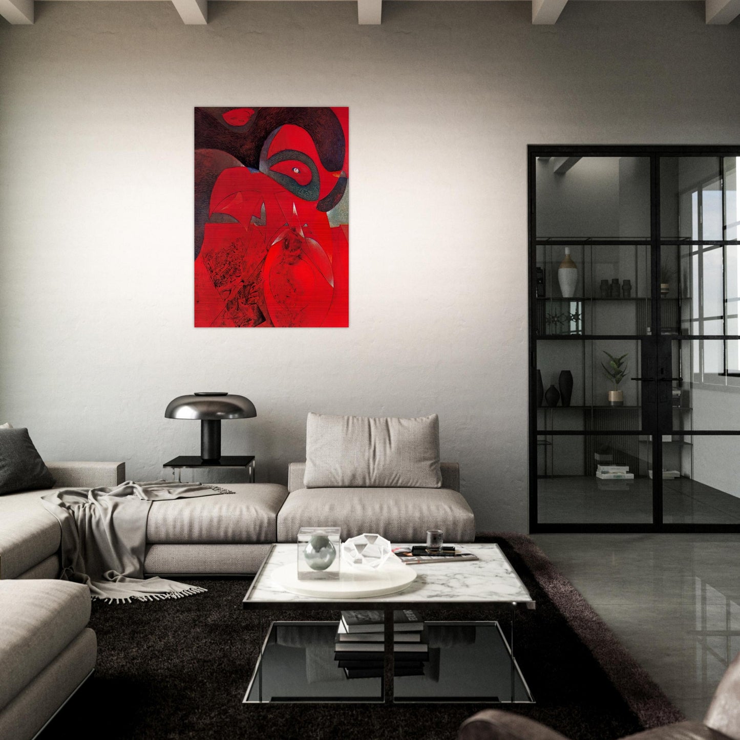 Compendium of the History of the Universe - Max Ernst Brushed Aluminum Print - 70x100 cm / 28x40 inches | Max Ernst Aluminum Print | Max Ernst Prints