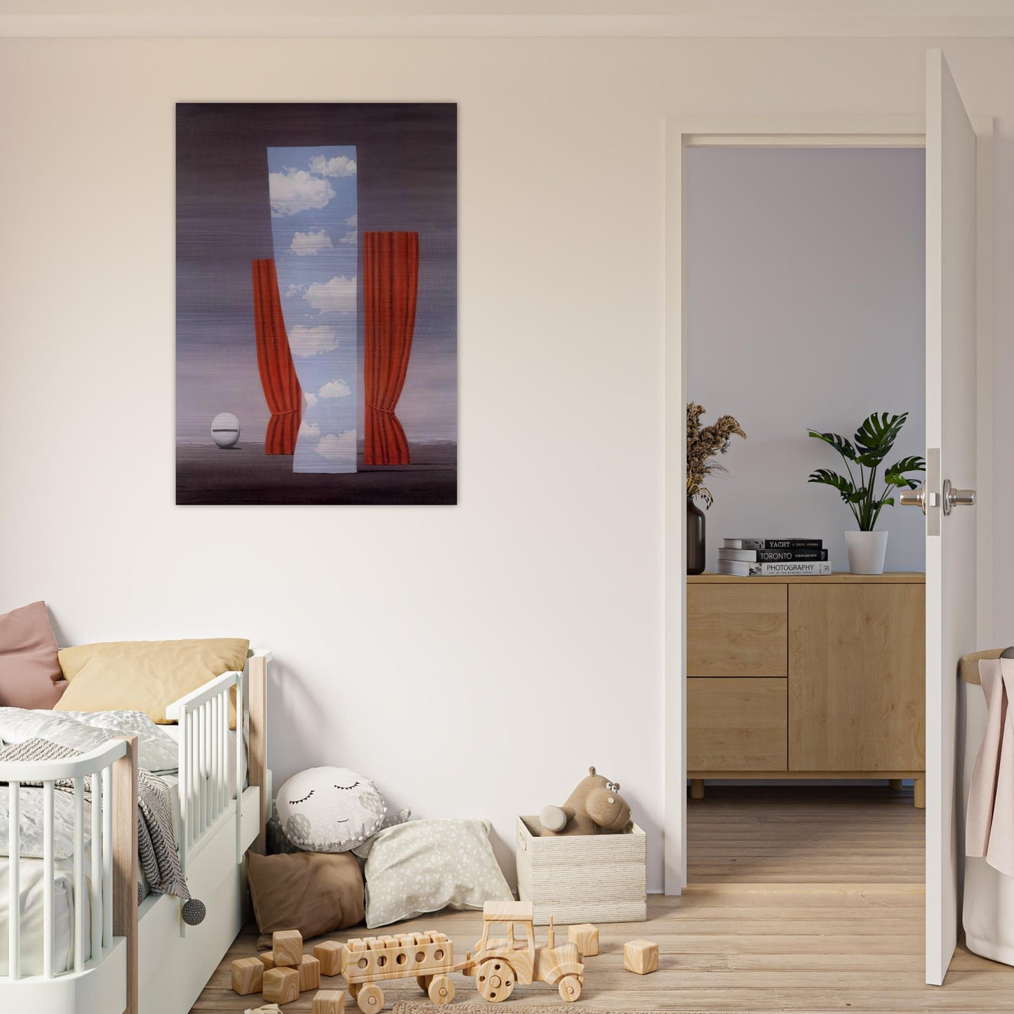GIOCONDA 1964 - Rene Magritte Brushed Aluminum Print - 70x100 cm / 28x40 inches | Rene Magritte Aluminum Print | Rene Magritte Prints