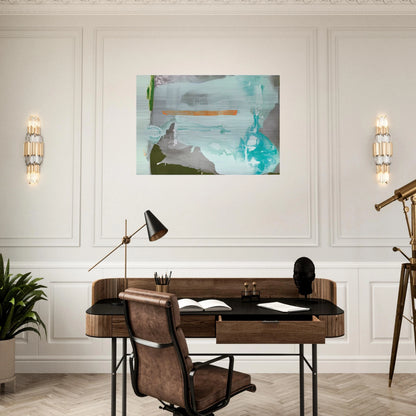 Poseidon, 1990- - Helen Frankenthaler Brushed Aluminum Print - 70x100 cm / 28x40 inches | Helen Frankenthaler Aluminum Print | Helen Frankenthaler Prints